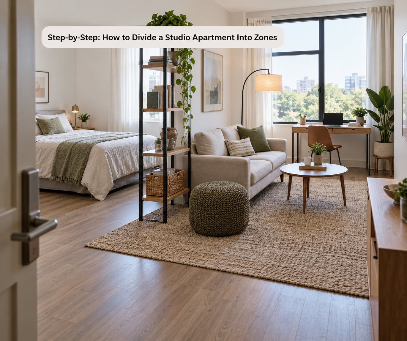 Step-by-Step: How to Divide a Studio Apartment Into Zones