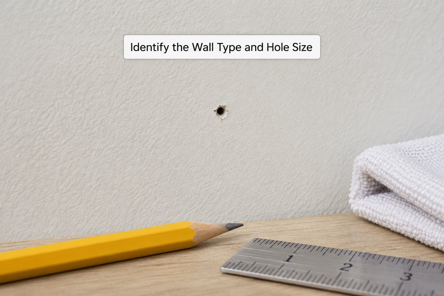 Identify the Wall Type and Hole Size