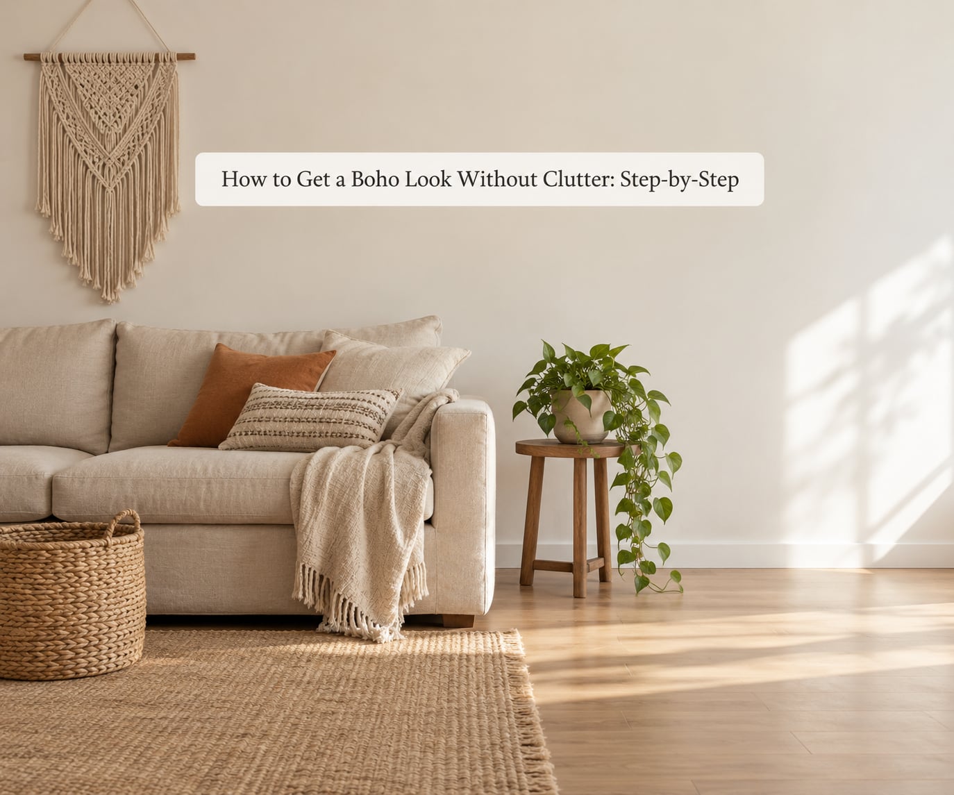 How to Get a Boho Look Without Clutter: Step-by-Step