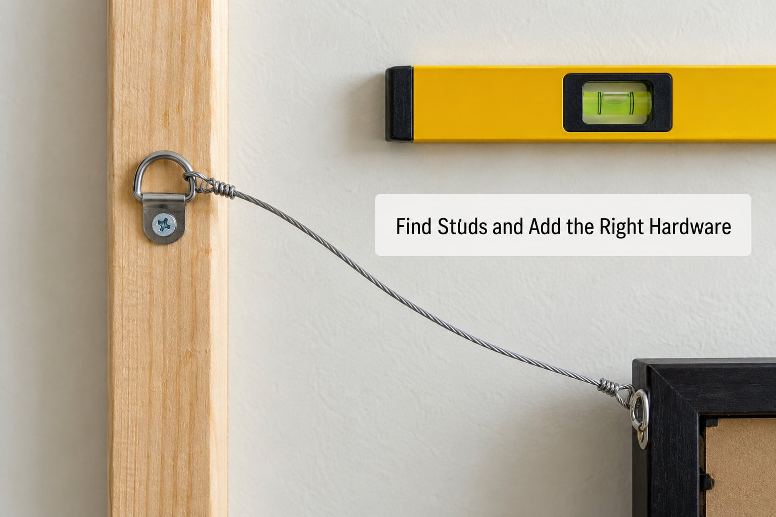 Find Studs and Add the Right Hardware