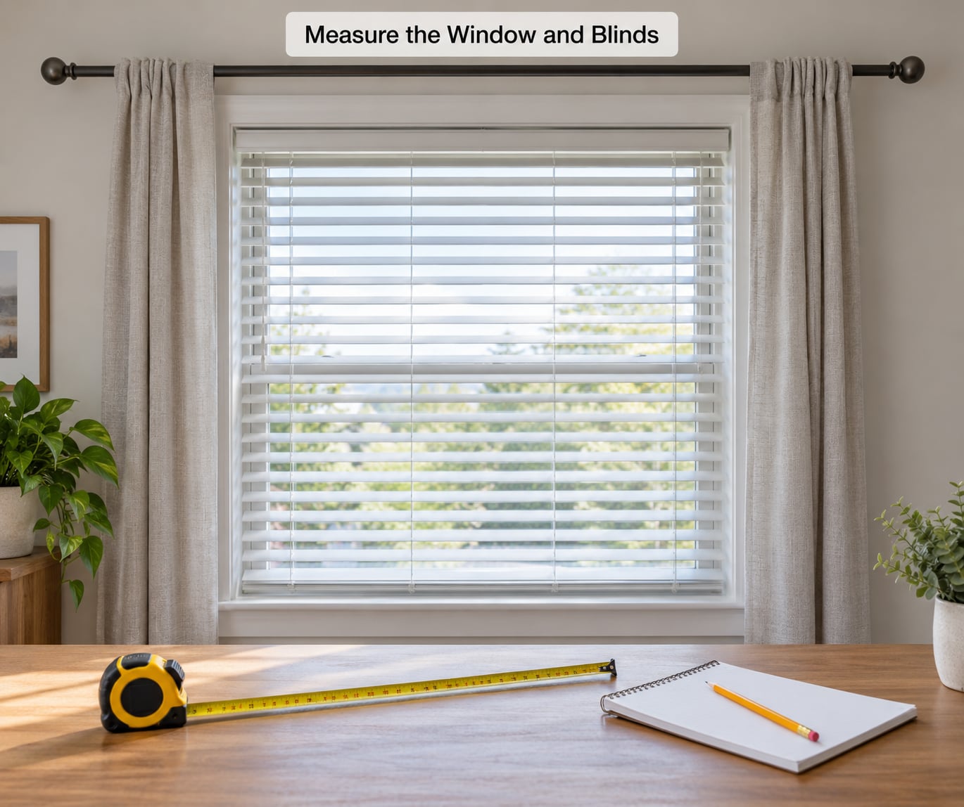 Measure the Window and Blinds