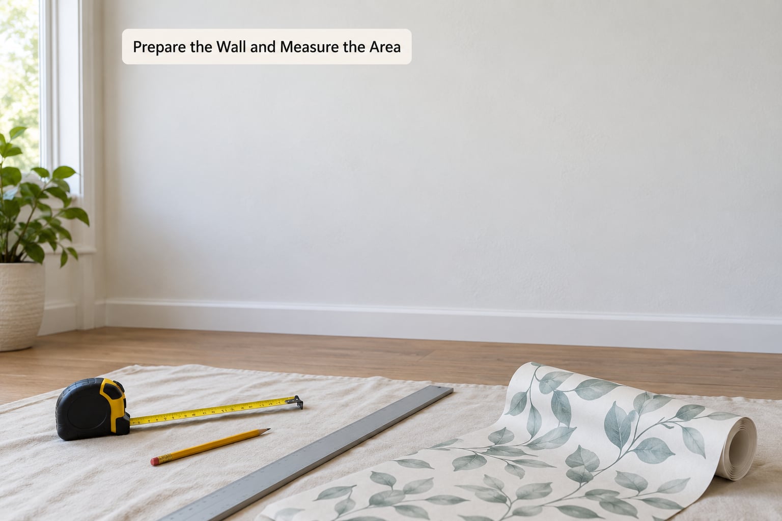 Prepare the Wall and Measure the Area