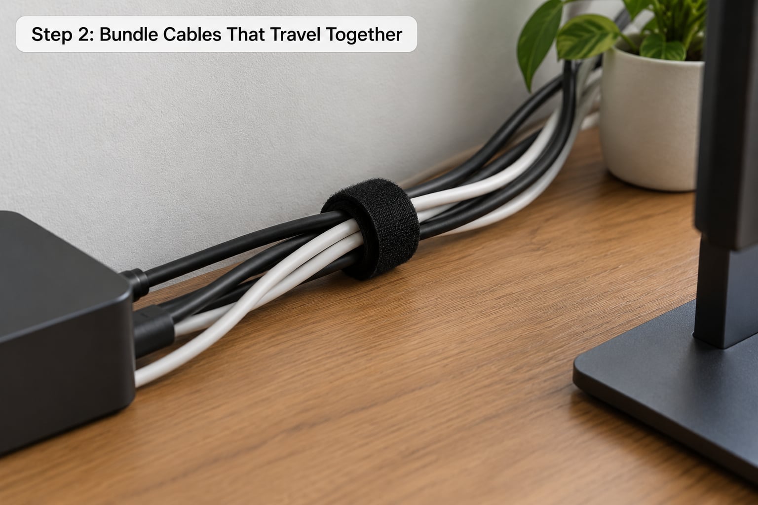 Step 2: Bundle Cables That Travel Together