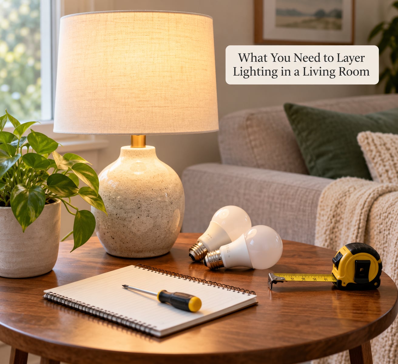 What You Need to Layer Lighting in a Living Room