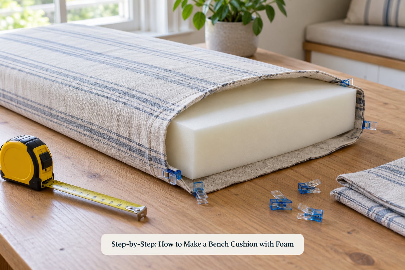 Step-by-Step: How to Make a Bench Cushion with Foam