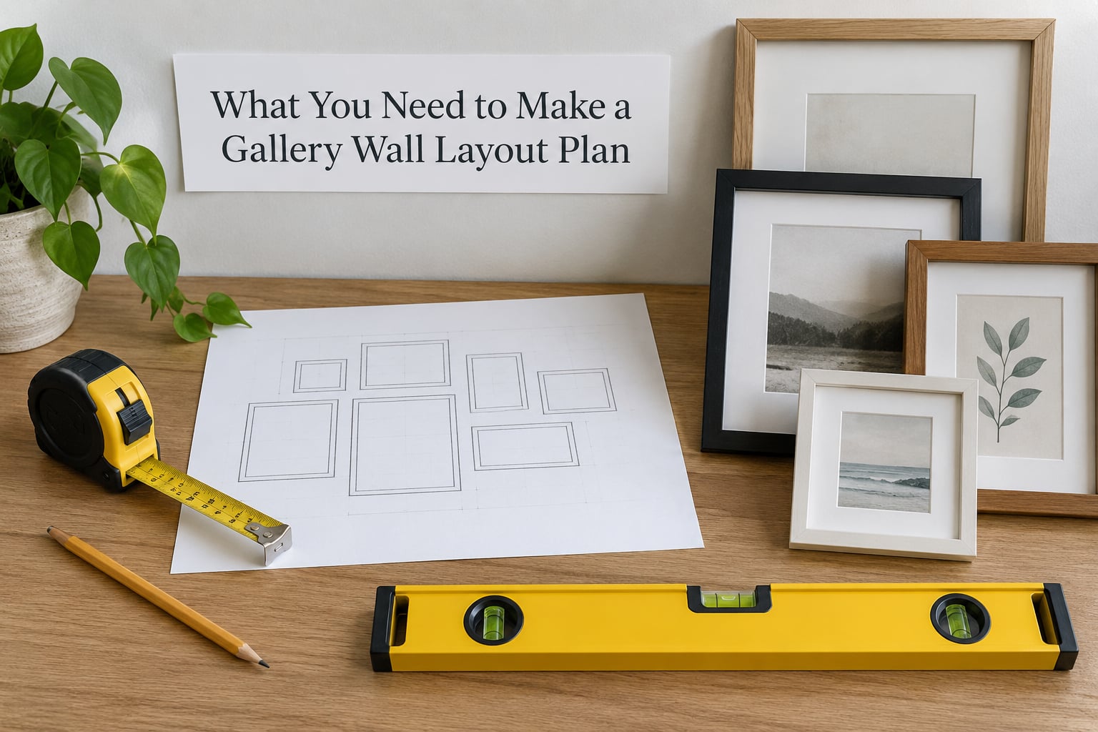 What You Need to Make a Gallery Wall Layout Plan