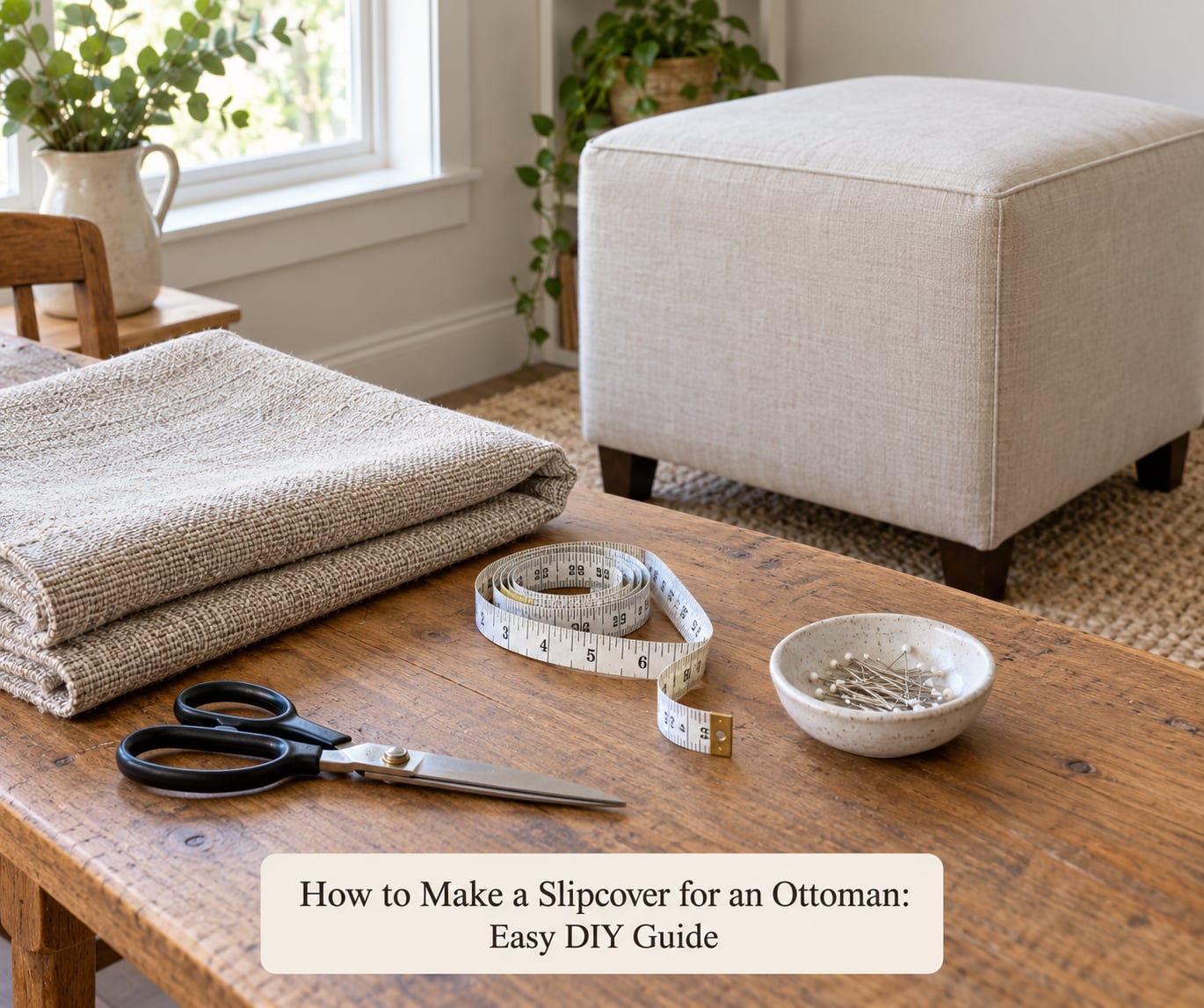 How to Make a Slipcover for an Ottoman: Easy DIY Guide