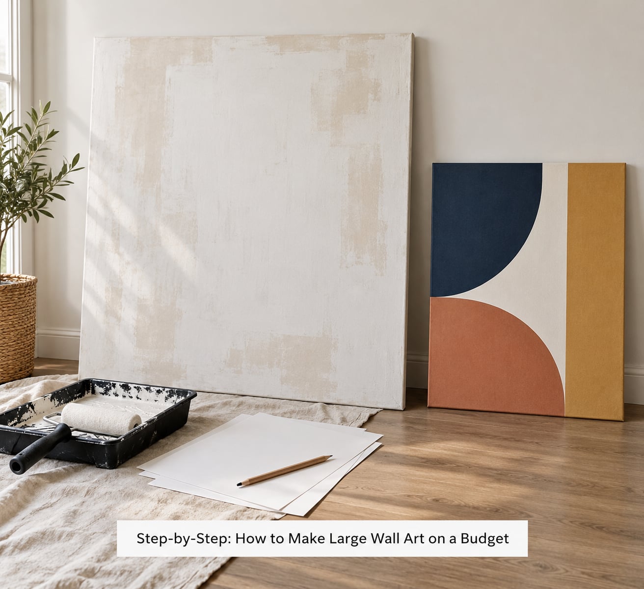 Step-by-Step: How to Make Large Wall Art on a Budget