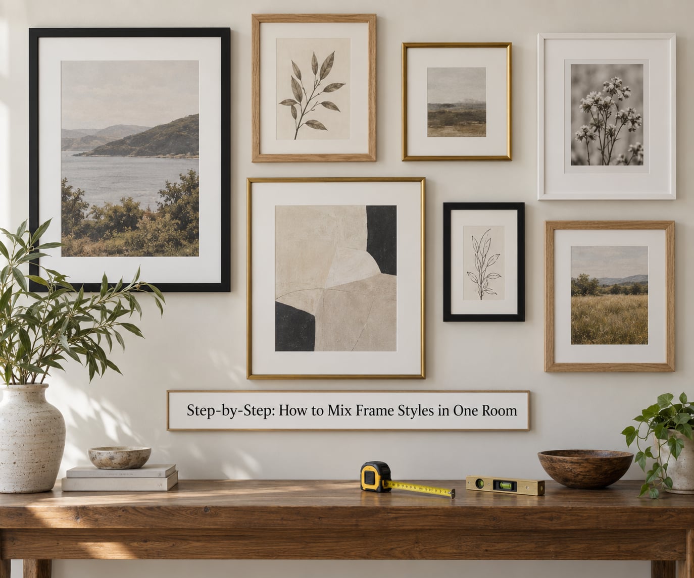 Step-by-Step: How to Mix Frame Styles in One Room