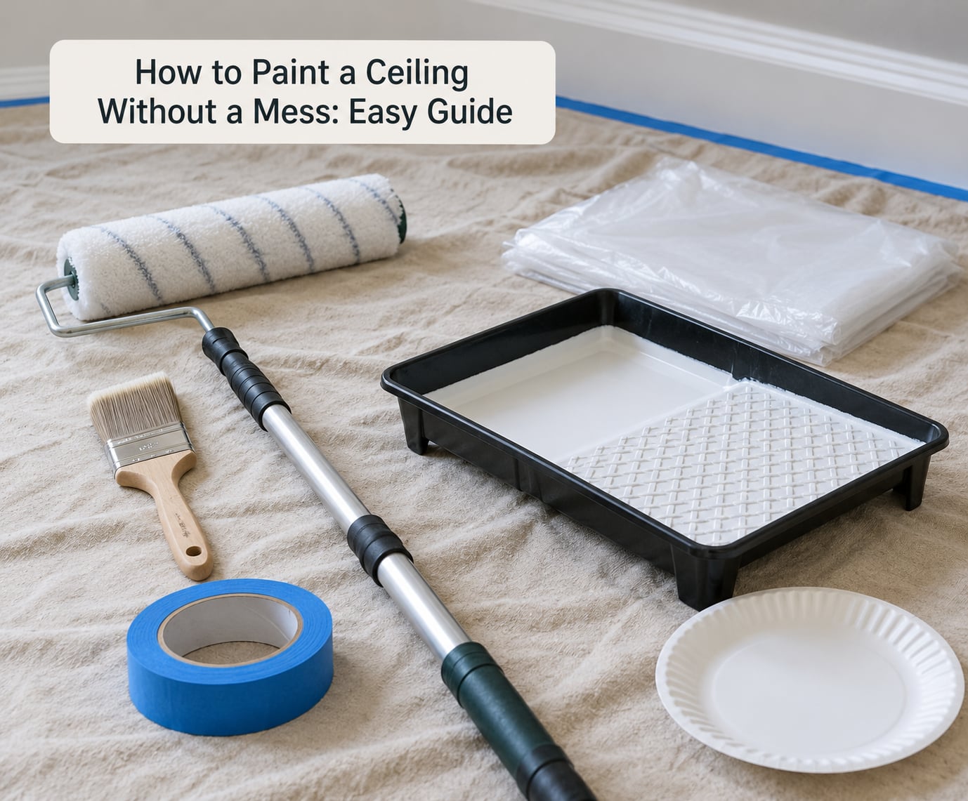 How to Paint a Ceiling Without a Mess: Easy Guide