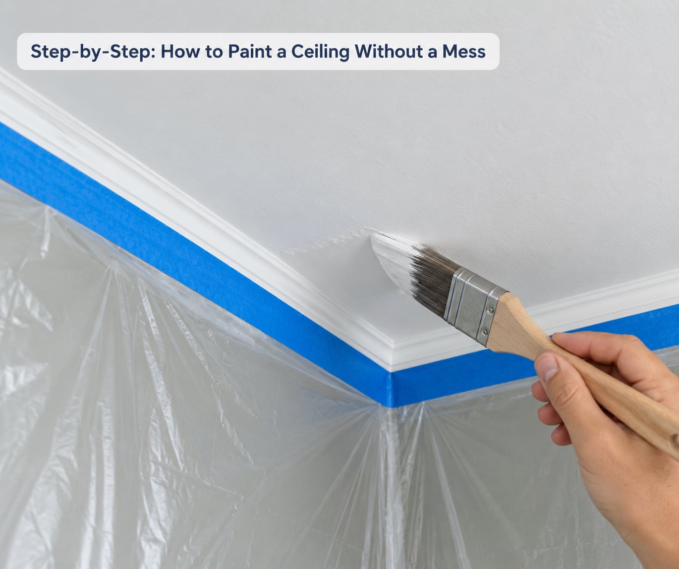 Step-by-Step: How to Paint a Ceiling Without a Mess