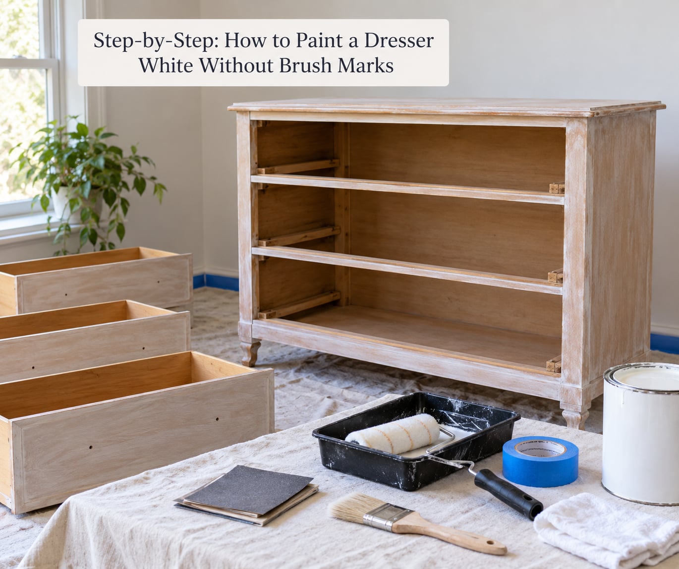 Step-by-Step: How to Paint a Dresser White Without Brush Marks