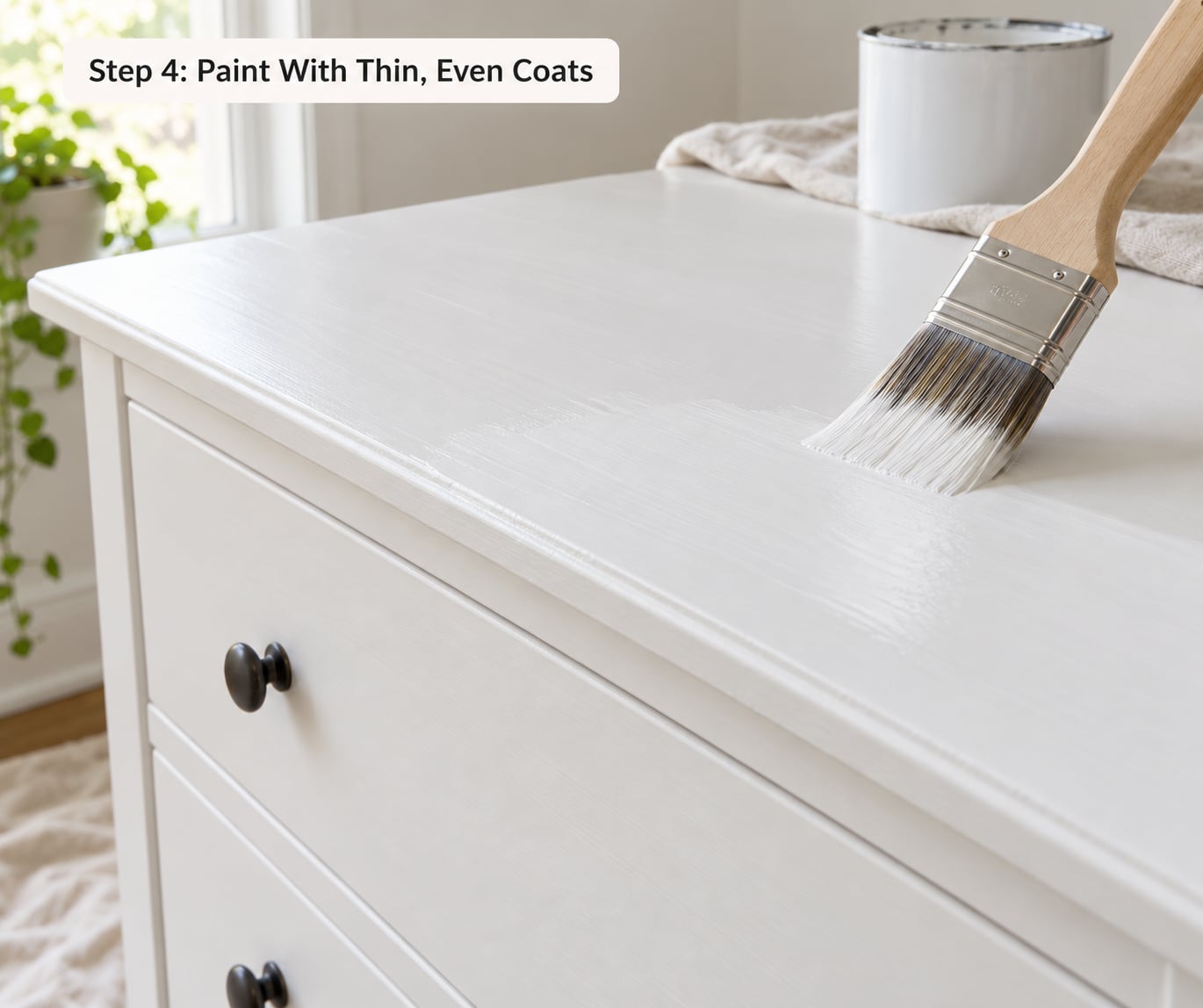 Step 4: Paint With Thin, Even Coats