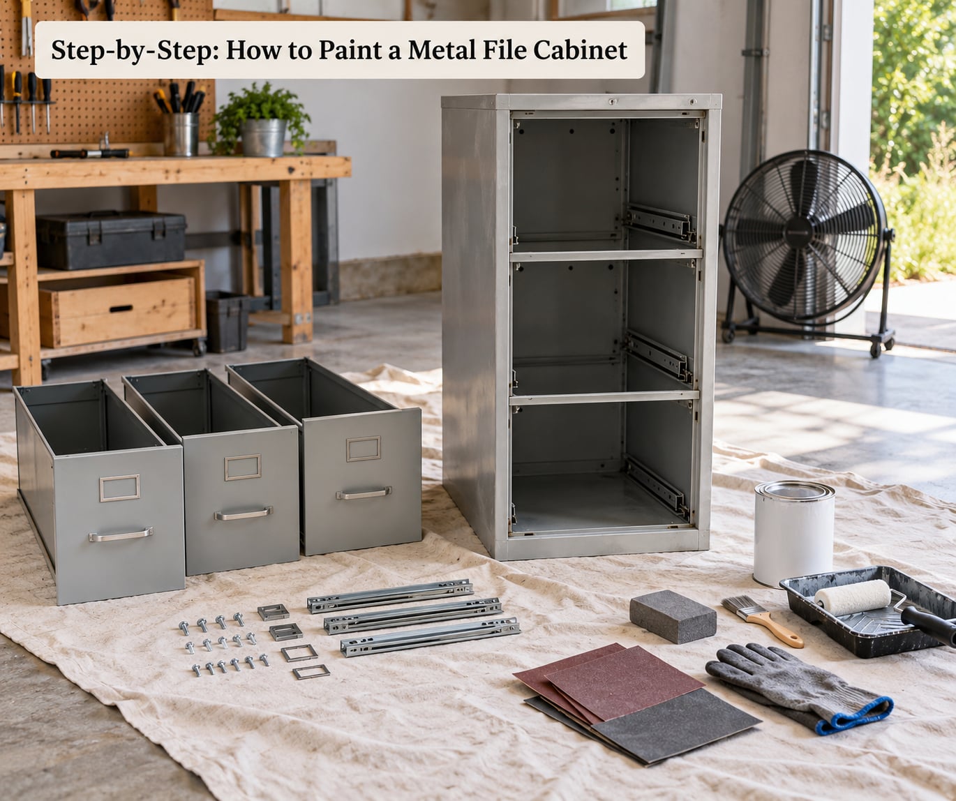 Step-by-Step: How to Paint a Metal File Cabinet