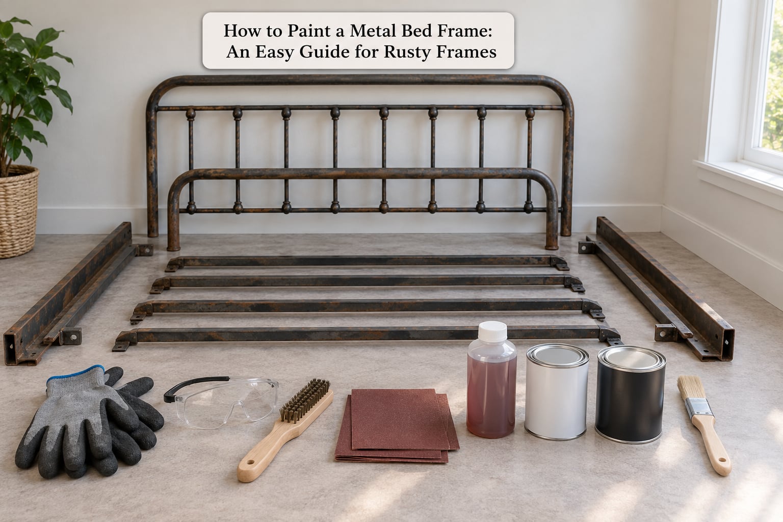 How to Paint a Metal Bed Frame: An Easy Guide for Rusty Frames