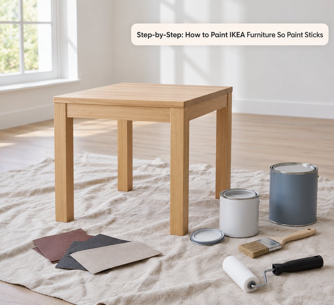 Step-by-Step: How to Paint IKEA Furniture So Paint Sticks