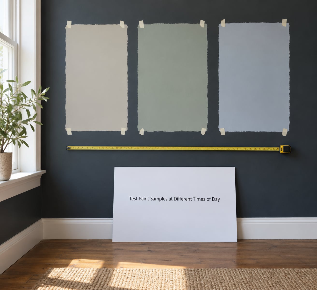 Test Paint Samples at Different Times of Day