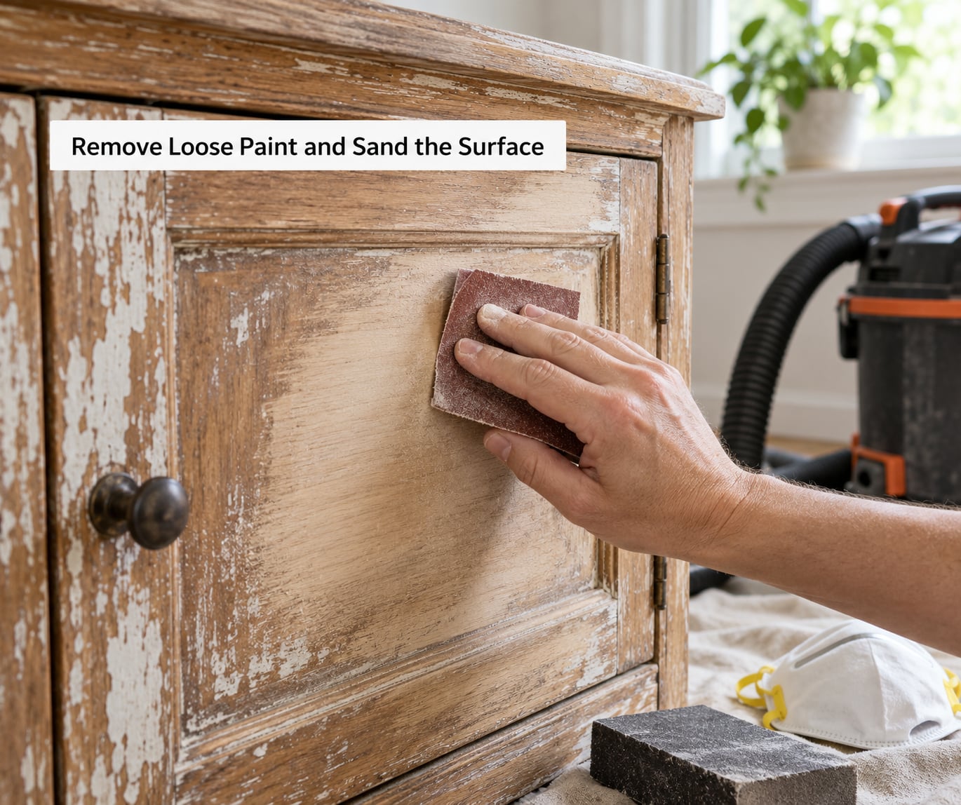 Remove Loose Paint and Sand the Surface