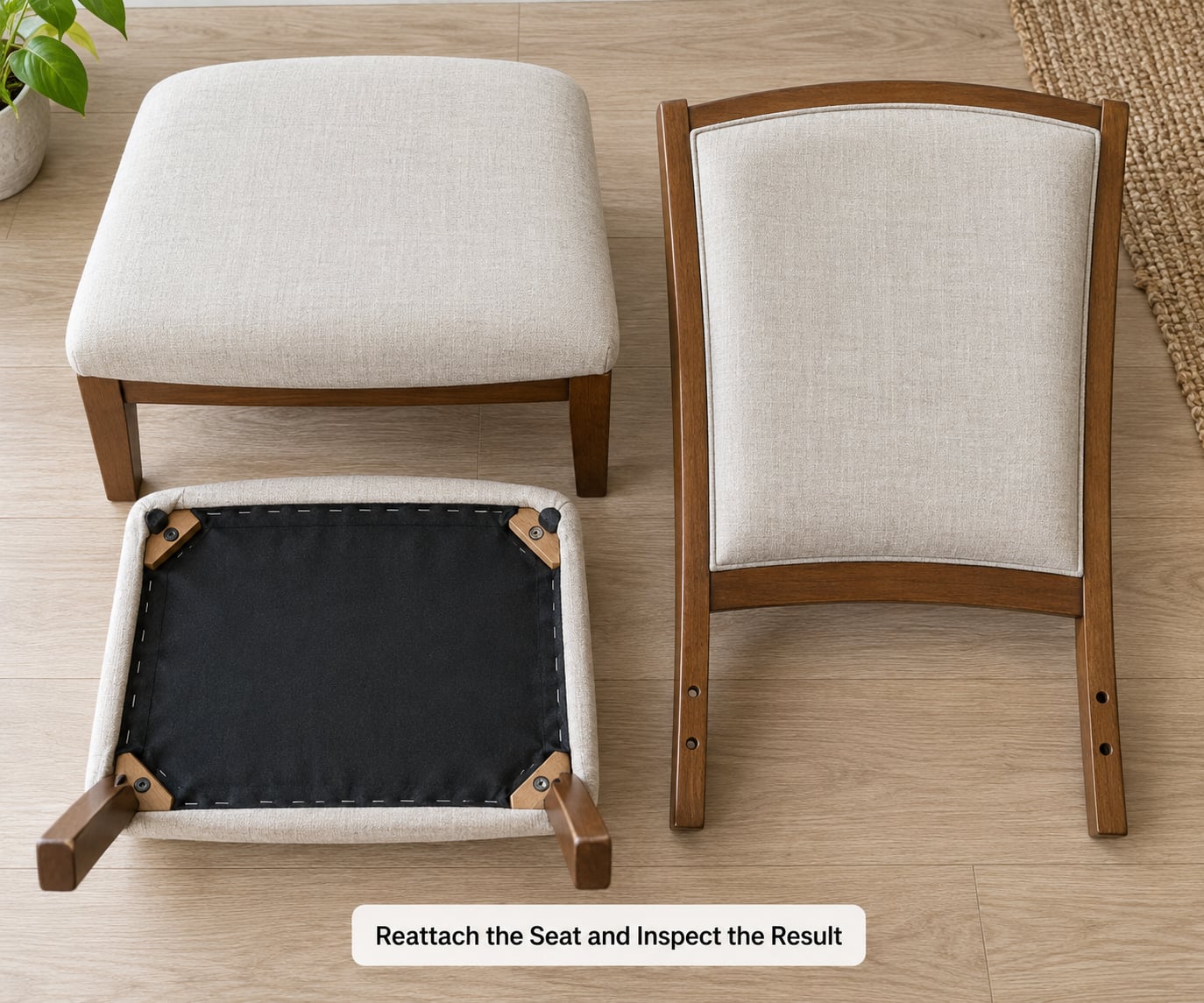 Reattach the Seat and Inspect the Result