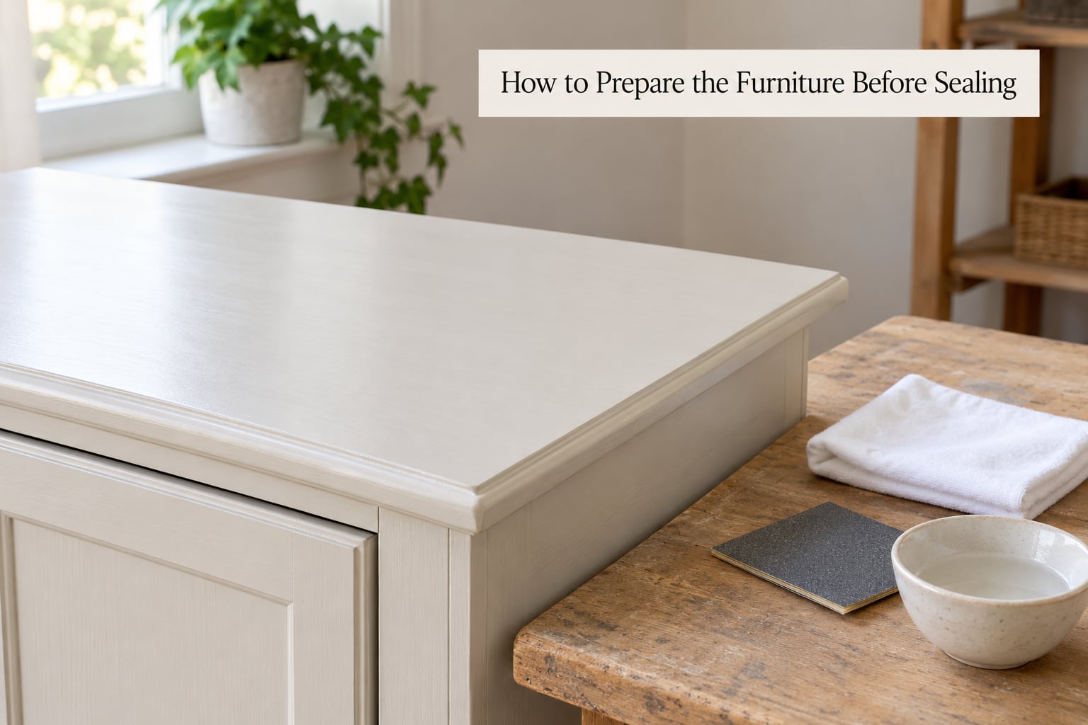 How to Prepare the Furniture Before Sealing
