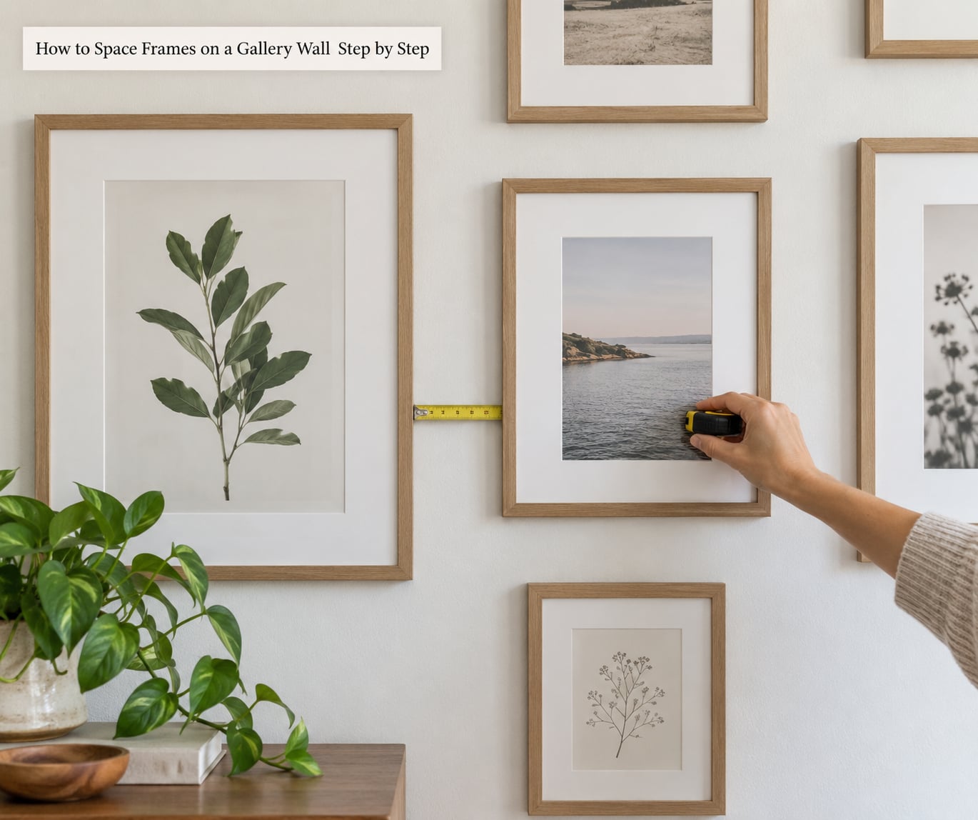 How to Space Frames on a Gallery Wall Step by Step