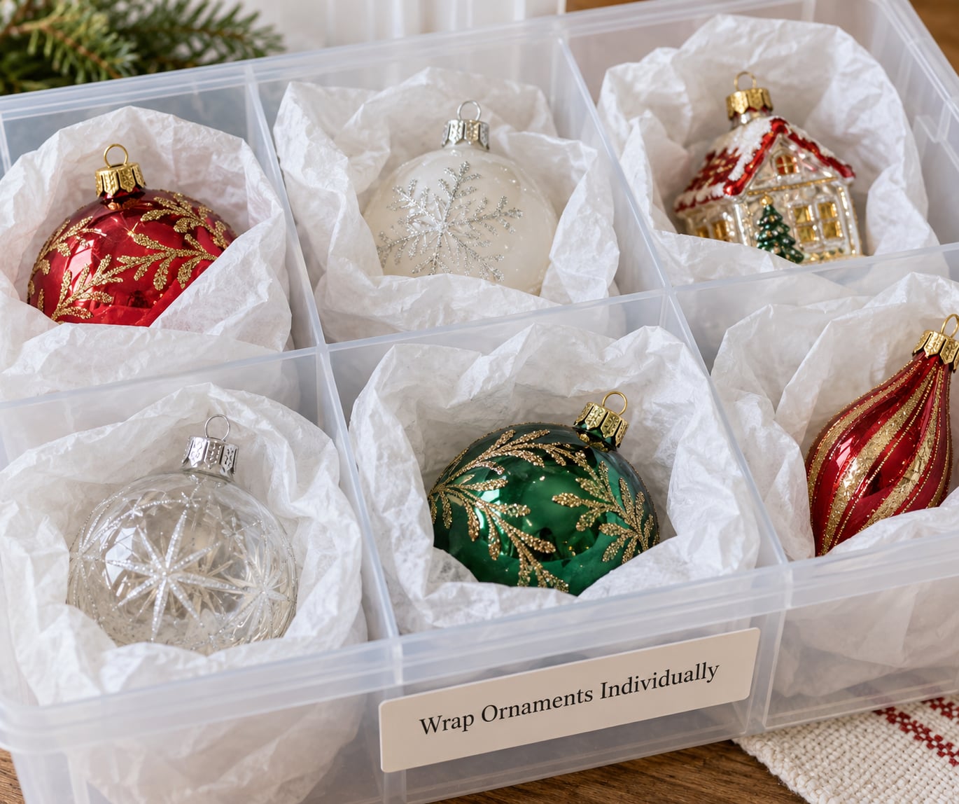 Wrap Ornaments Individually