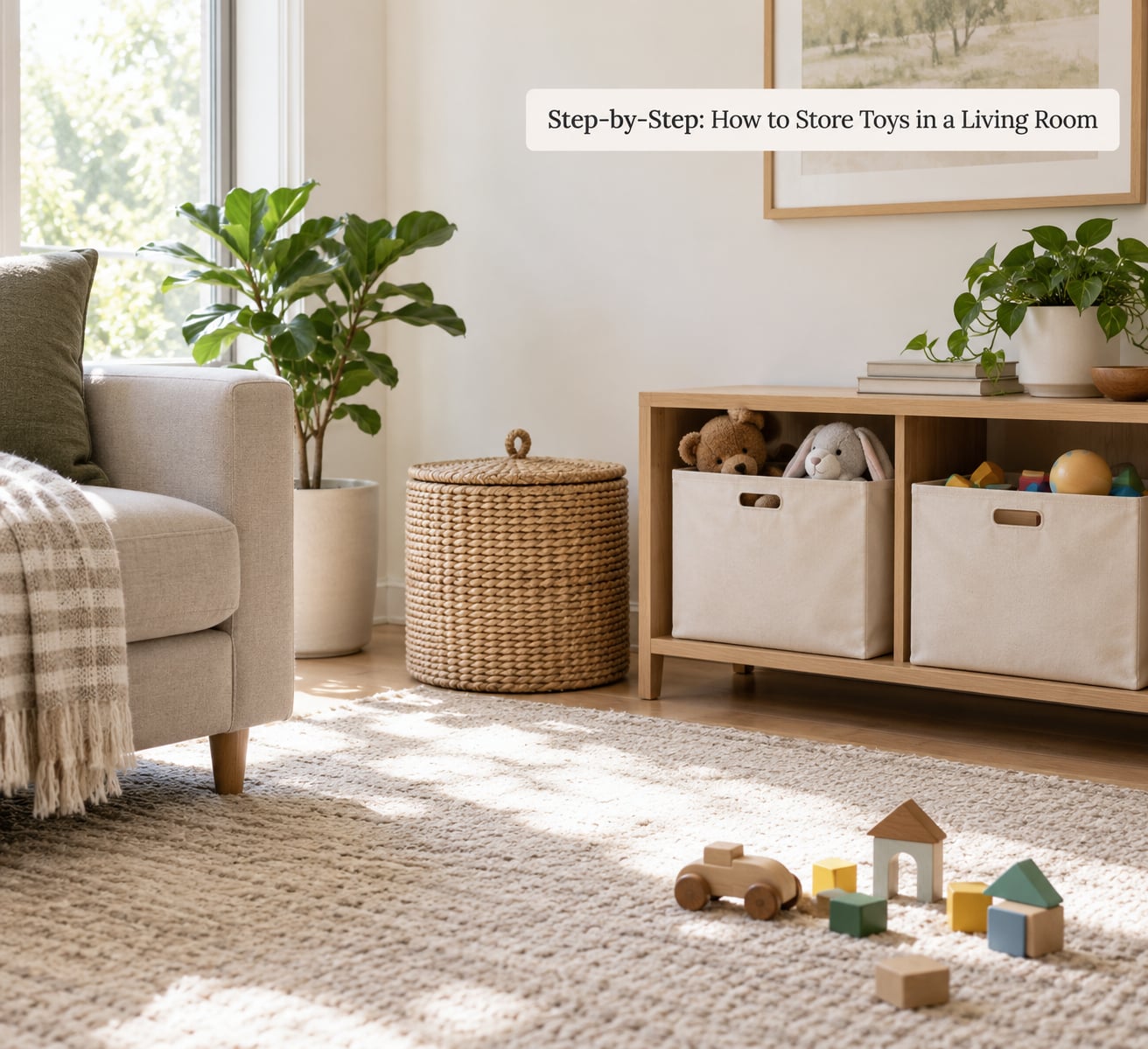Step-by-Step: How to Store Toys in a Living Room