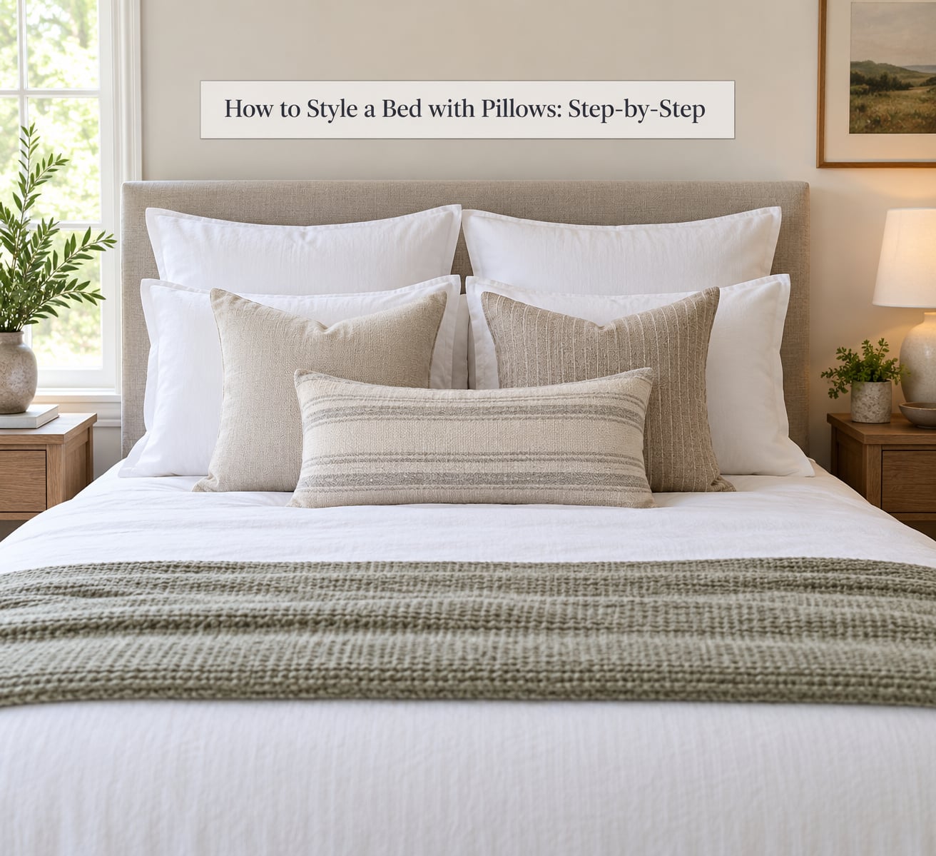 How to Style a Bed with Pillows: Step-by-Step