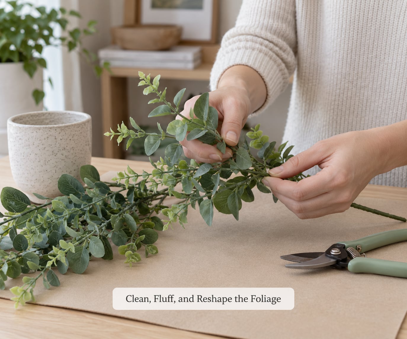 Clean, Fluff, and Reshape the Foliage