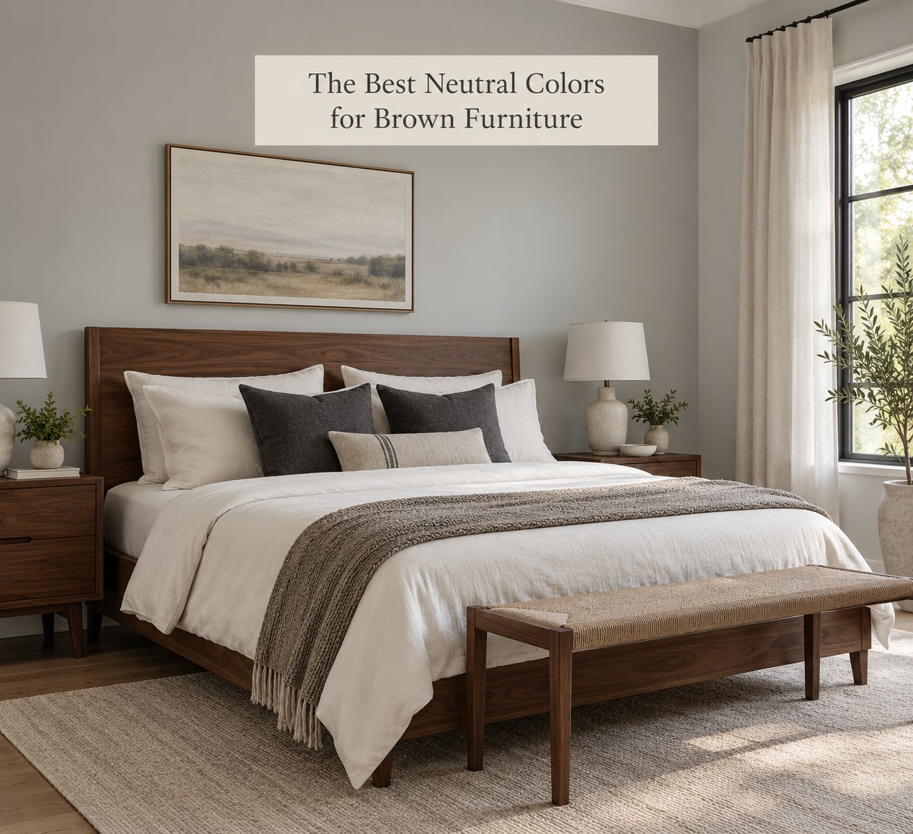 The Best Neutral Colors for Brown Furniture