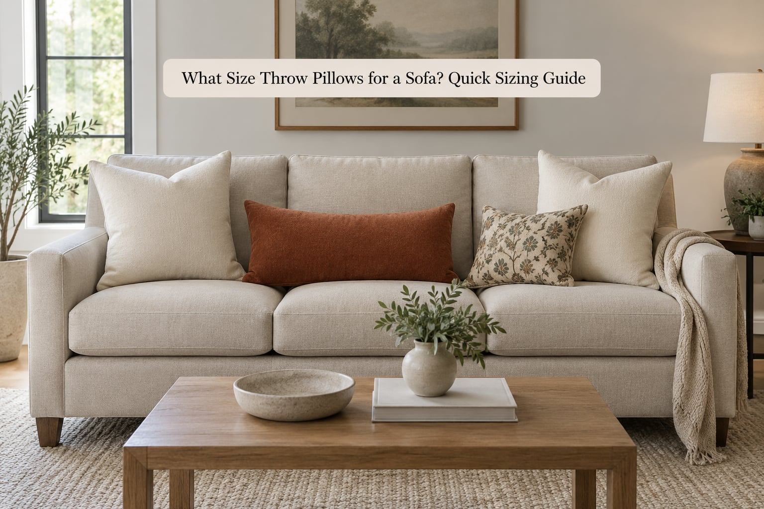 What Size Throw Pillows for a Sofa? Quick Sizing Guide