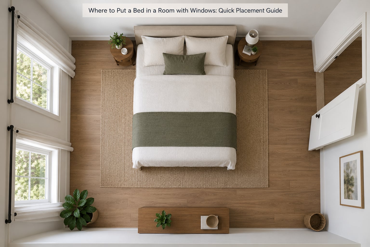Where to Put a Bed in a Room with Windows: Quick Placement Guide
