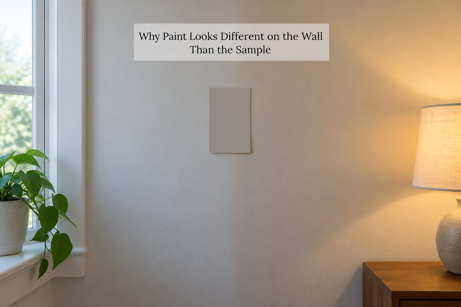 Why Paint Looks Different on the Wall Than the Sample