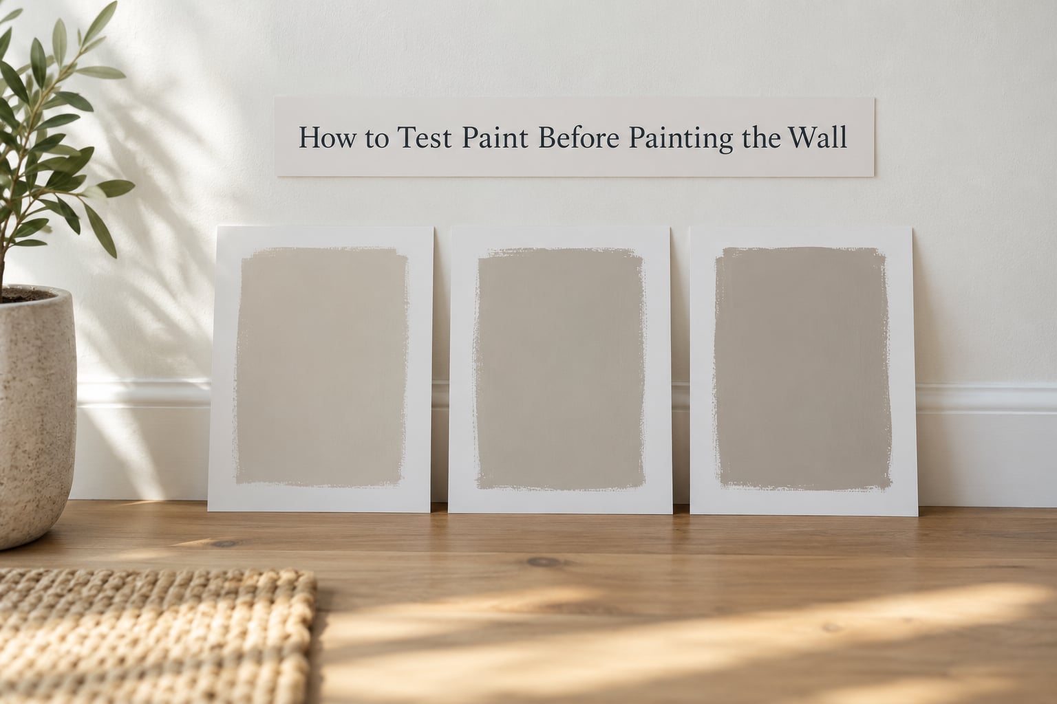 How to Test Paint Before Painting the Wall